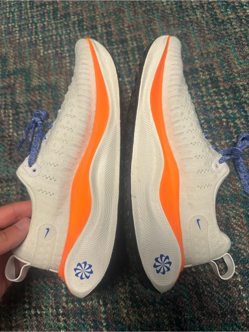 Nike Infinity Run 4 FP Running Shoes White Orange HJ6649-900 Women Size 10 US